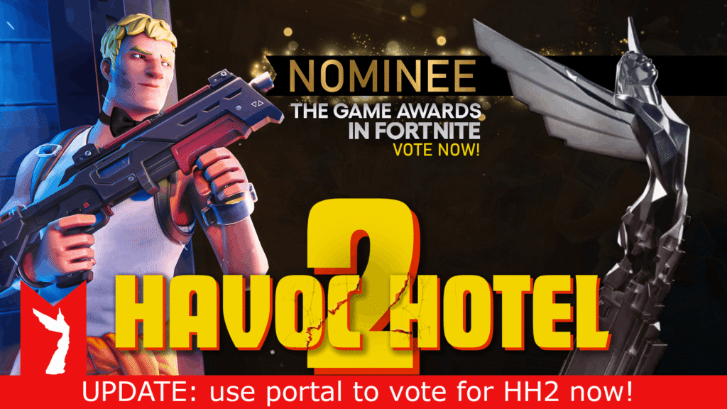 Havoc Hotel 2 Nominated for The Game Awards in the Fortnite Islands Category